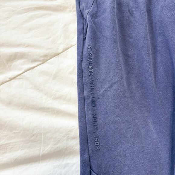 Alphalete Identity Joggers Navy Blue Women’s Size Small Tapered Sweatpants - Picture 2 of 5